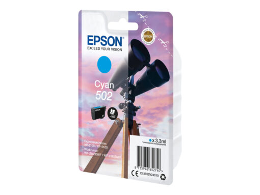 Epson 502 Cyan Blæk C13T02V24010