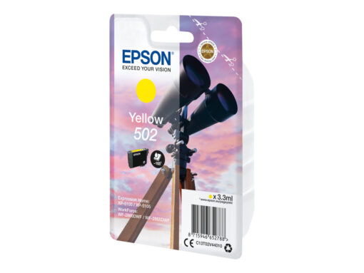 Epson 502 Gul 165 sider Blæk C13T02V44010