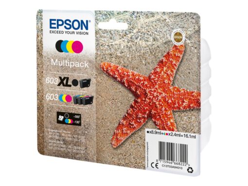 Epson 603 Multipack - 4 pakker - sort, gul, cyan, magenta - original - blækpatron