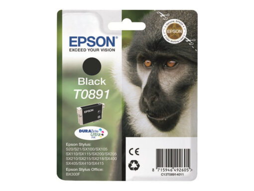 Epson T0891 Sort Blæk C13T08914011