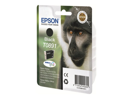 Epson T0891 Sort Blæk C13T08914011