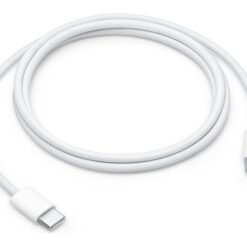 Apple USB-C-kabel 1 m, vit flätad kabel med USB-C i båda ändar