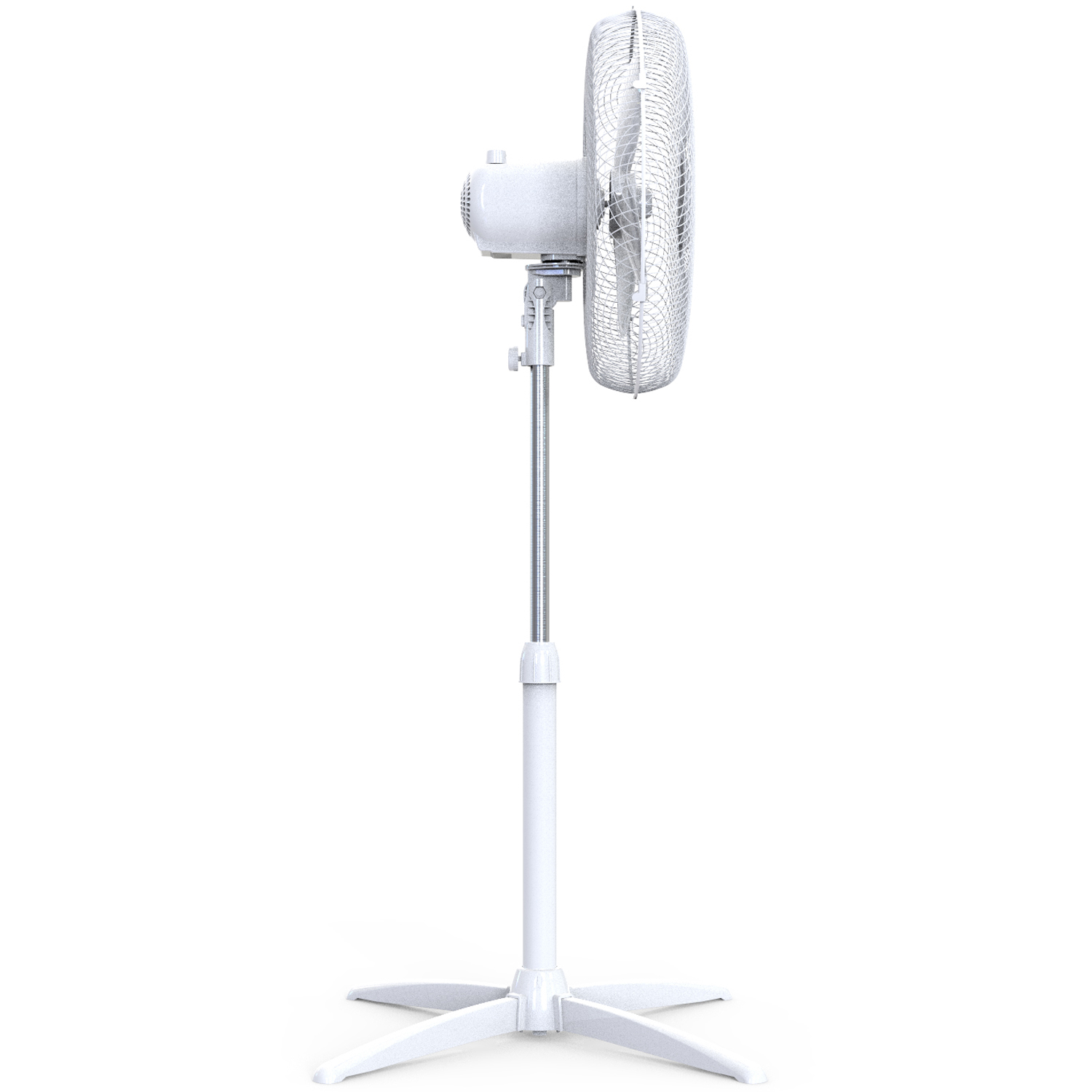 Golvfläkt 23cm Justerbar Höjd 85-115 cm