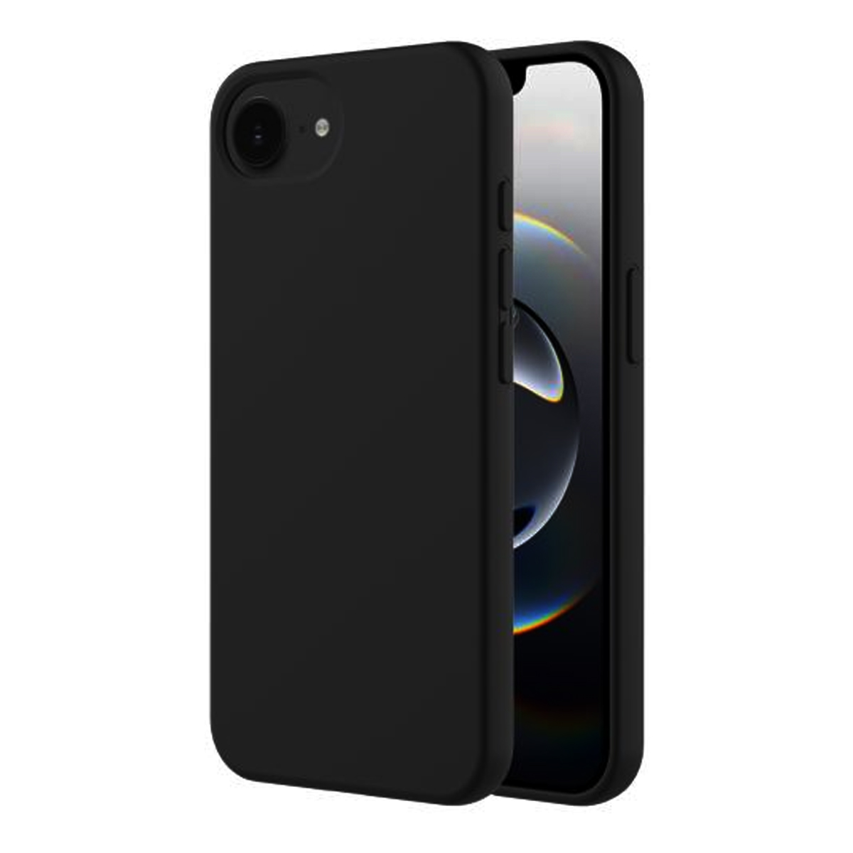 iPhone 16e Mobilskal Silikon - Svart