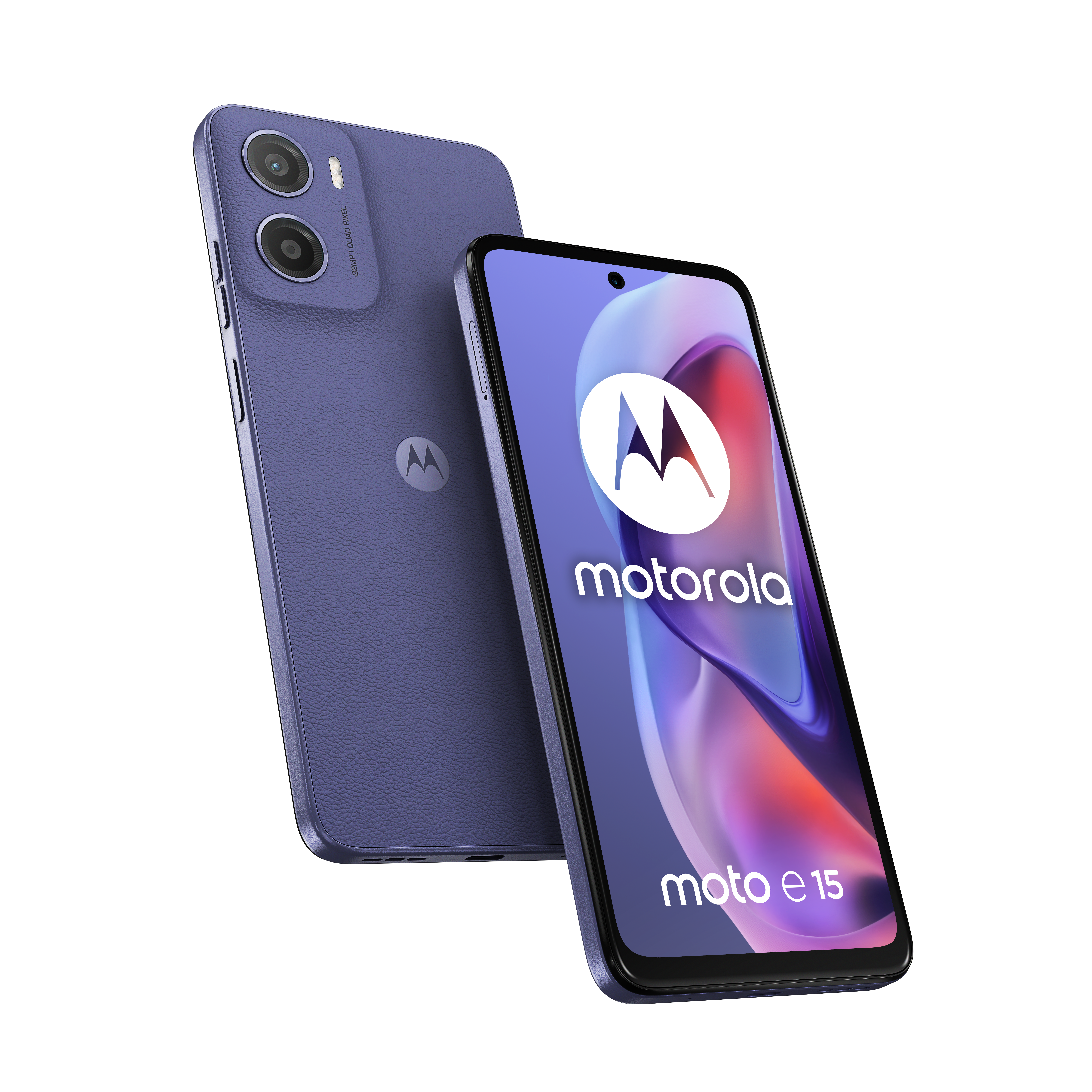 Motorola moto e15 16,9 cm (6.67") Dual SIM Android 14 Go edition 4G USB Type-C 2 GB 64 GB 5200 mAh Lavendel