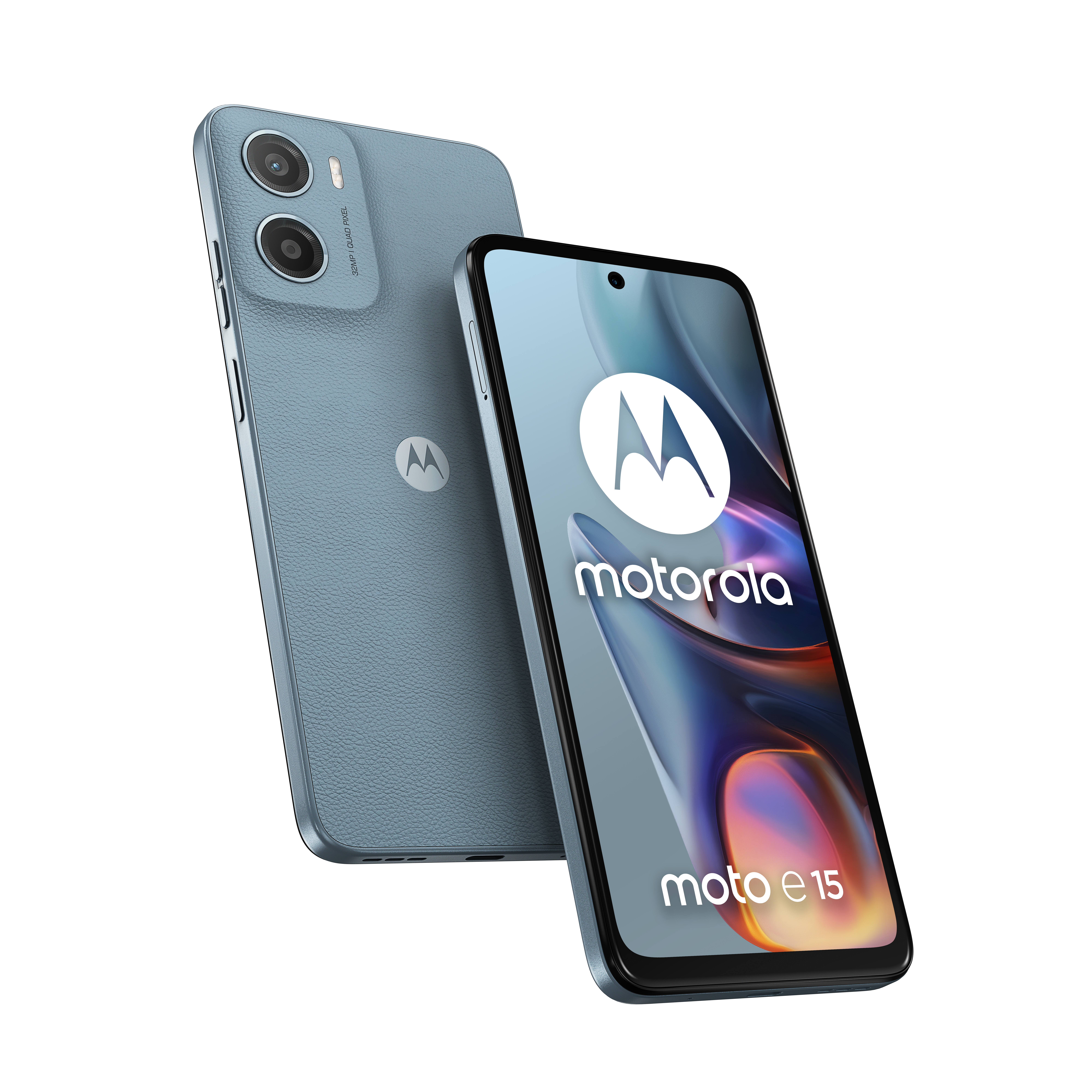 Motorola moto e15 16,9 cm (6.67") Dual SIM Android 14 Go edition 4G USB Type-C 2 GB 64 GB 5200 mAh Blå
