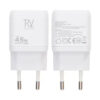 Rvelon USB C Väggladdare 45W GaN Dubbel Port- Vit