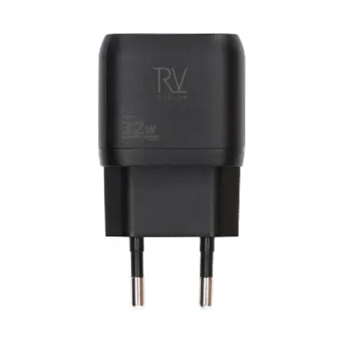 Rvelon Väggladdare USB-C + 2x USB-A 32W GaN - Svart