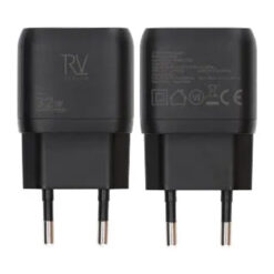 Rvelon Väggladdare USB-C + 2x USB-A 32W GaN - Svart