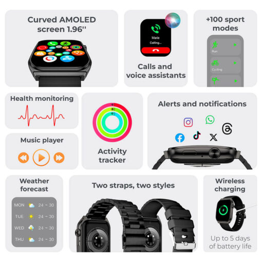 Smartwatch Olympo - black