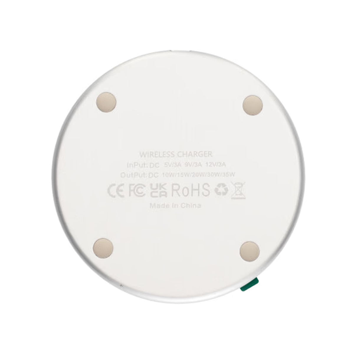 Trådlös Laddare 15W Aluminum - Vit