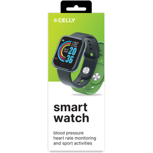 Trainerbeat Smartwatch med två armband Svart + Grön
