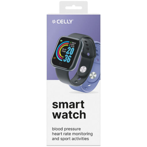 Trainerbeat Smartwatch med två armband Svart + Lila