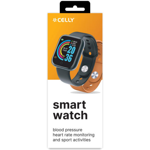 Trainerbeat Smartwatch med två armband Svart + Orange
