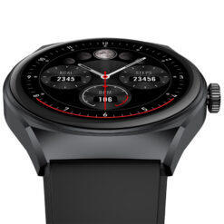Trainerhalo Smartwatch med rund urtavla Svart