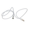 USB-A till USB-C laddkabel 18W 1 meter i vit – vy 3