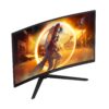 AOC Gaming CQ32G4VE 32" böjd gamingskärm, från sidan i vinkel