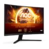 AOC Gaming CQ32G4VE 32" böjd gamingskärm, framifrån med bakgrund