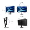 Philips 27B2N3500J 27" QHD – 120Hz IPS Ergo stativ Svart