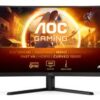 AOC Gaming CQ32G4VE 32" böjd gamingskärm, framifrån med spelbild, nära