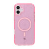 iPhone 16 Plus Rvelon Mobilskal TPU med MagSafe - Glitter Rosa