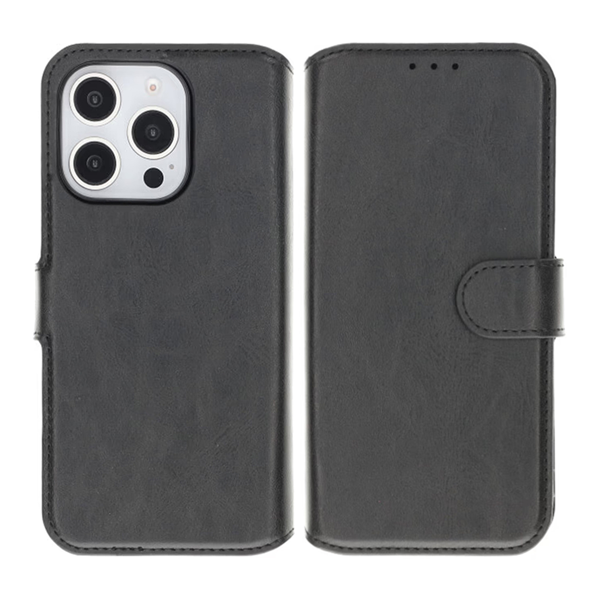iPhone 16 Pro Max Plånboksfodral Magnet Rvelon - Svart