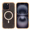 iPhone 16 Pro Max Rvelon Mobilskal TPU med MagSafe - Glitter Guld