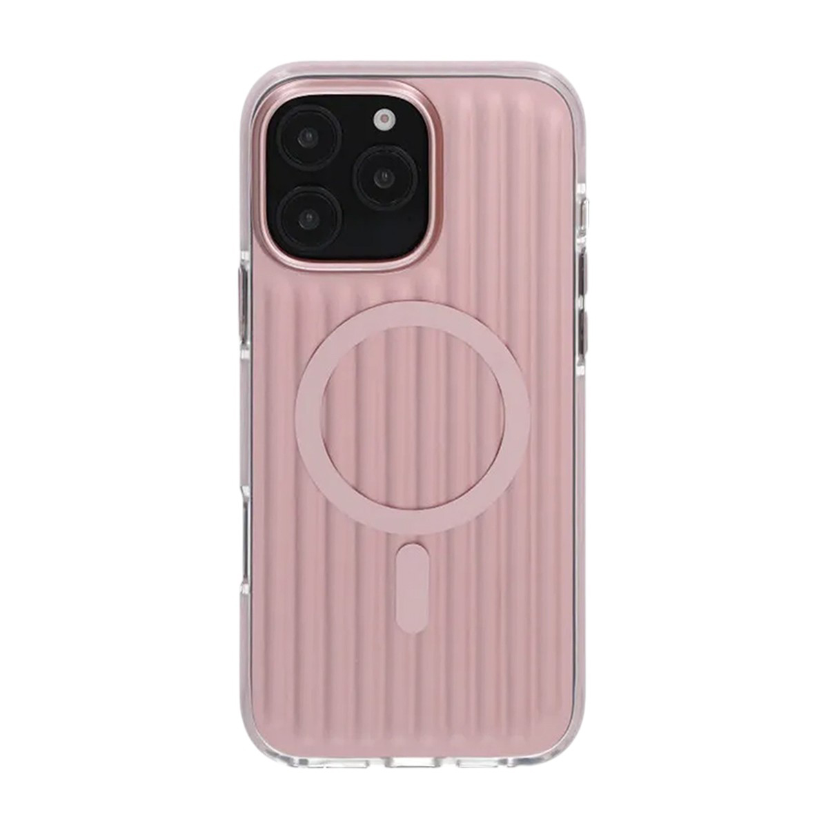 Mönstrat TPU Skal till iPhone 16 Pro med MagSafe - Rosa