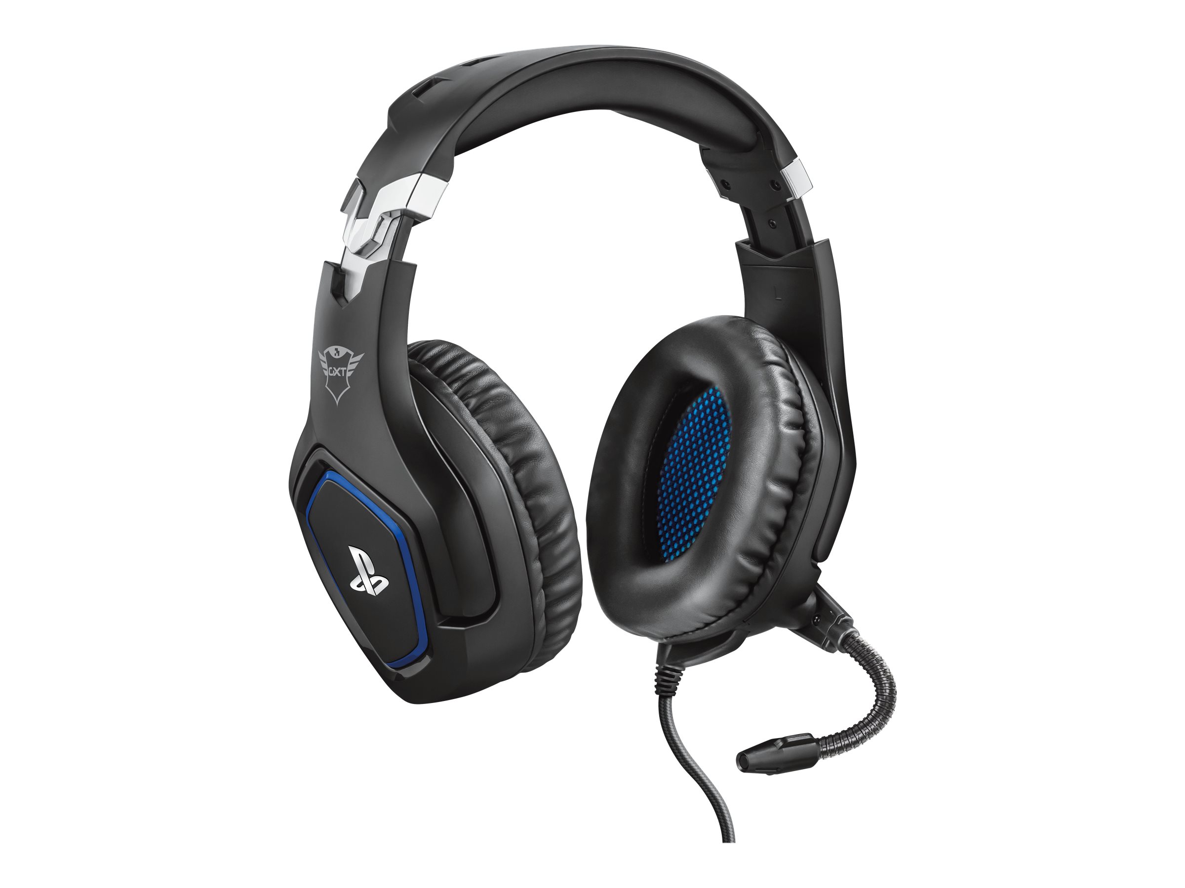 Trust Gaming GXT 488 Forze headset med blå detaljer
