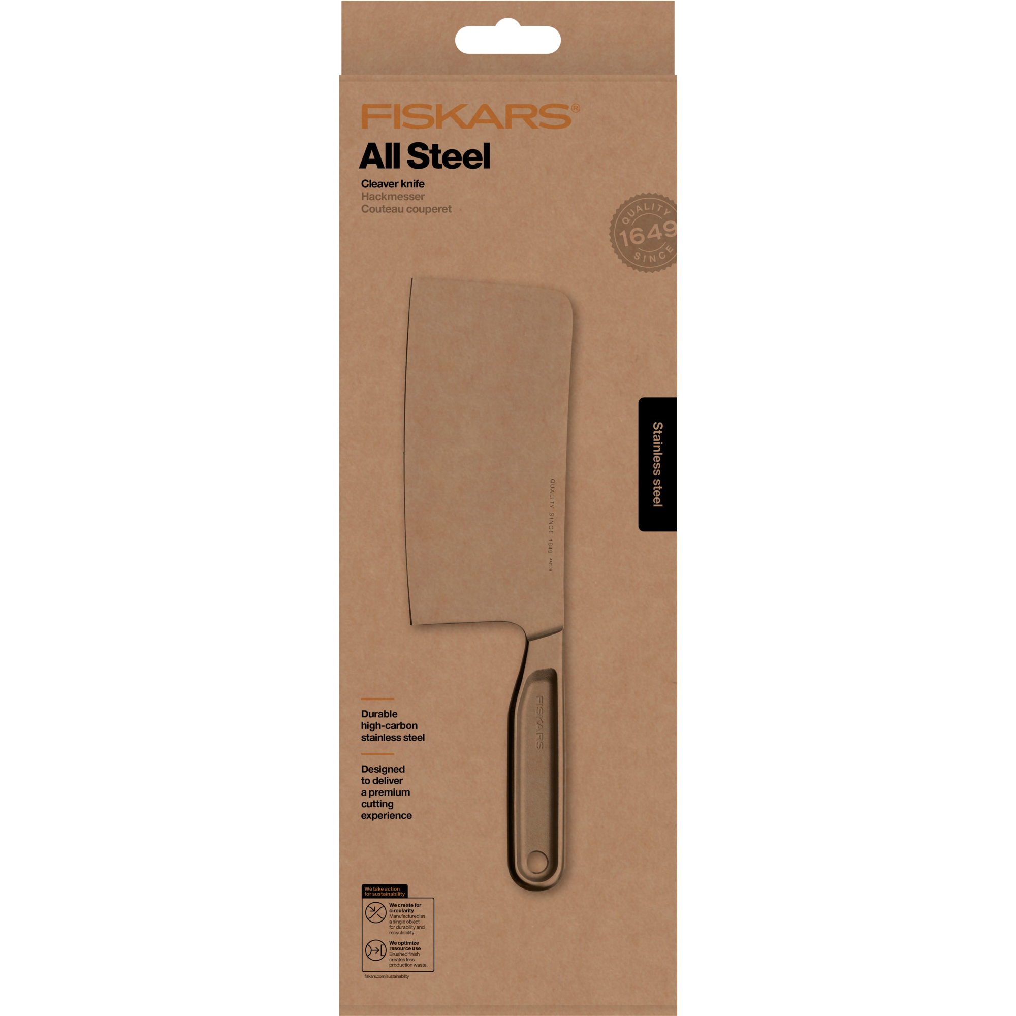 All Steel hackkniv 16 cm