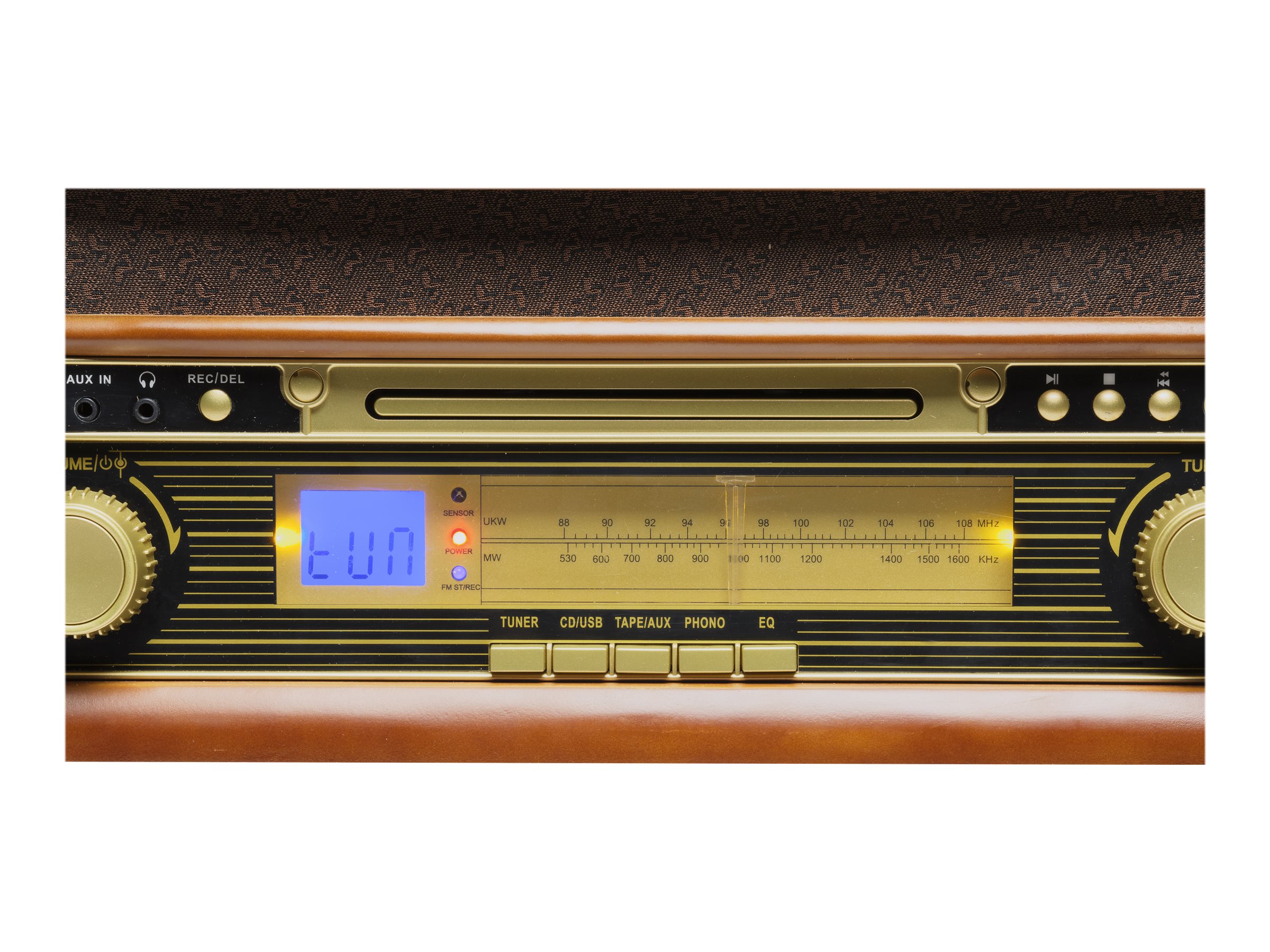 DENVER MCR-50 MK3 Audiosystem (5 Watt) – Brun Trä – bild 8