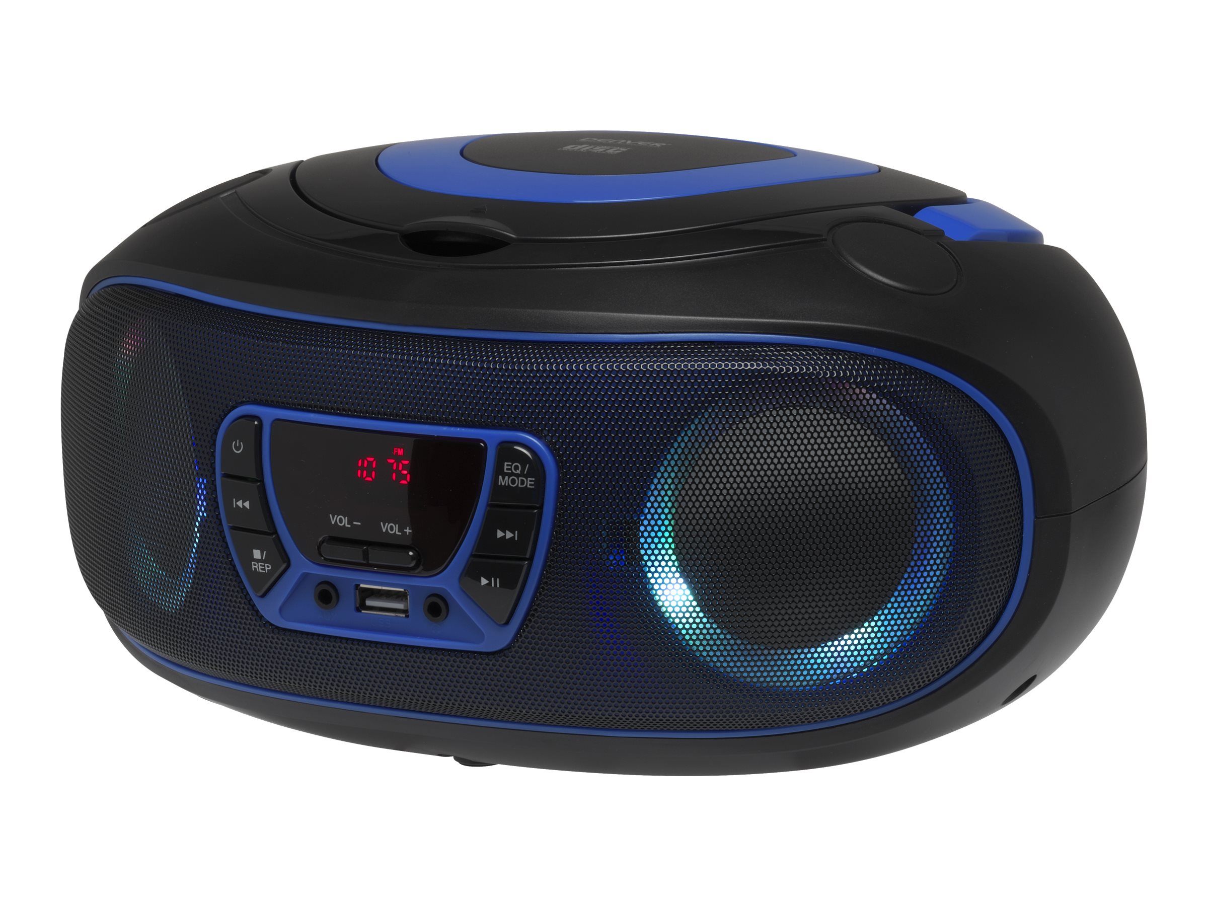 DENVER TCL-212BT Boombox Sort Blå