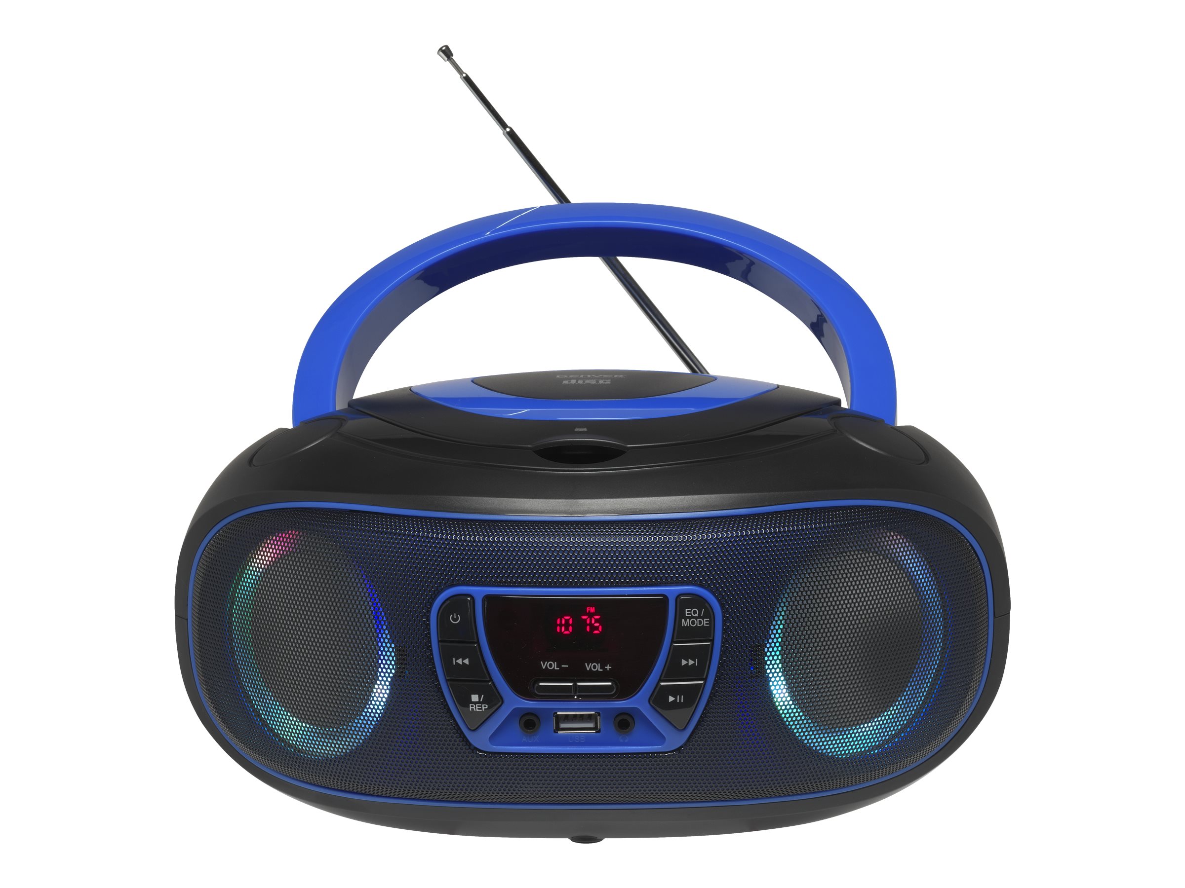 DENVER TCL-212BT Boombox Sort Blå