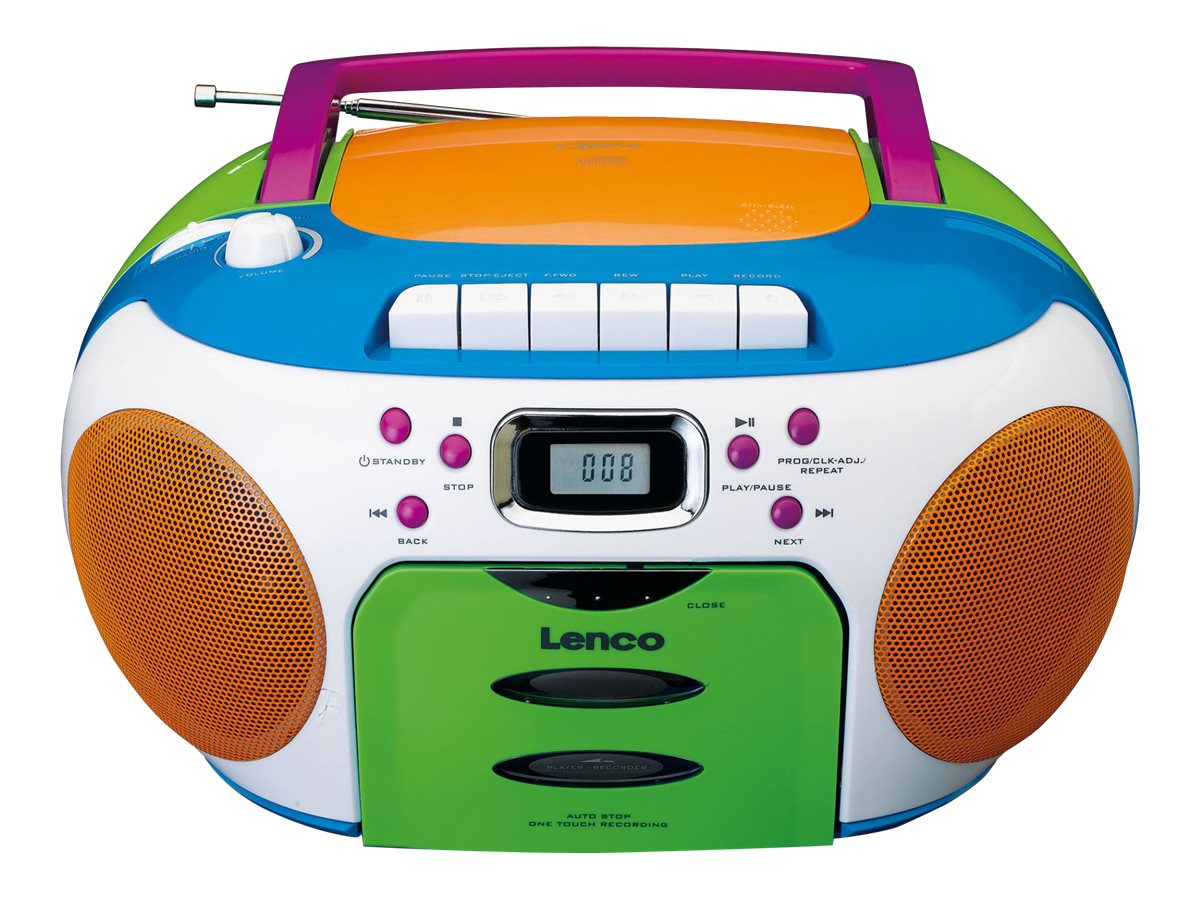 Lenco SCD-971 Boombox Blå Grön Orange Lilla Vit – bild 2