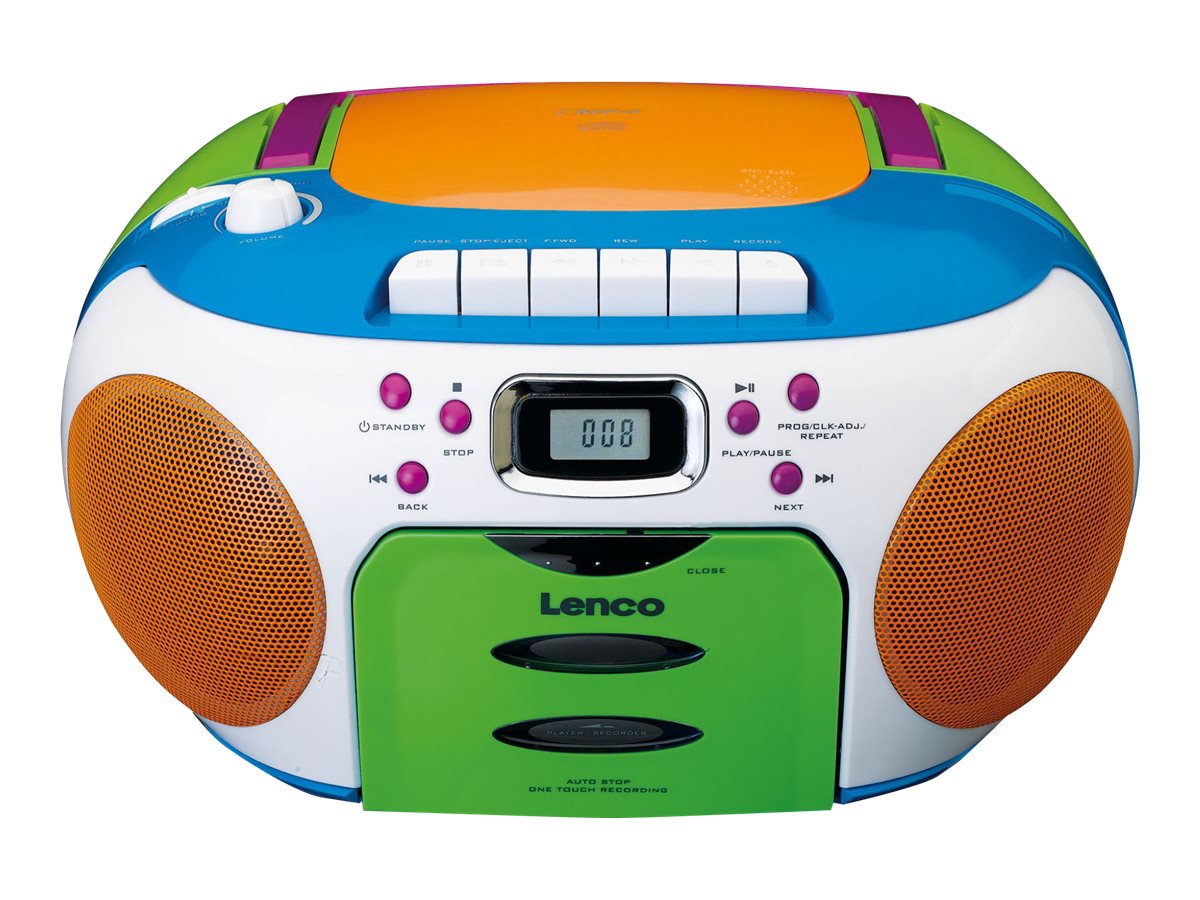 Lenco SCD-971 Boombox Blå Grön Orange Lilla Vit – bild 3