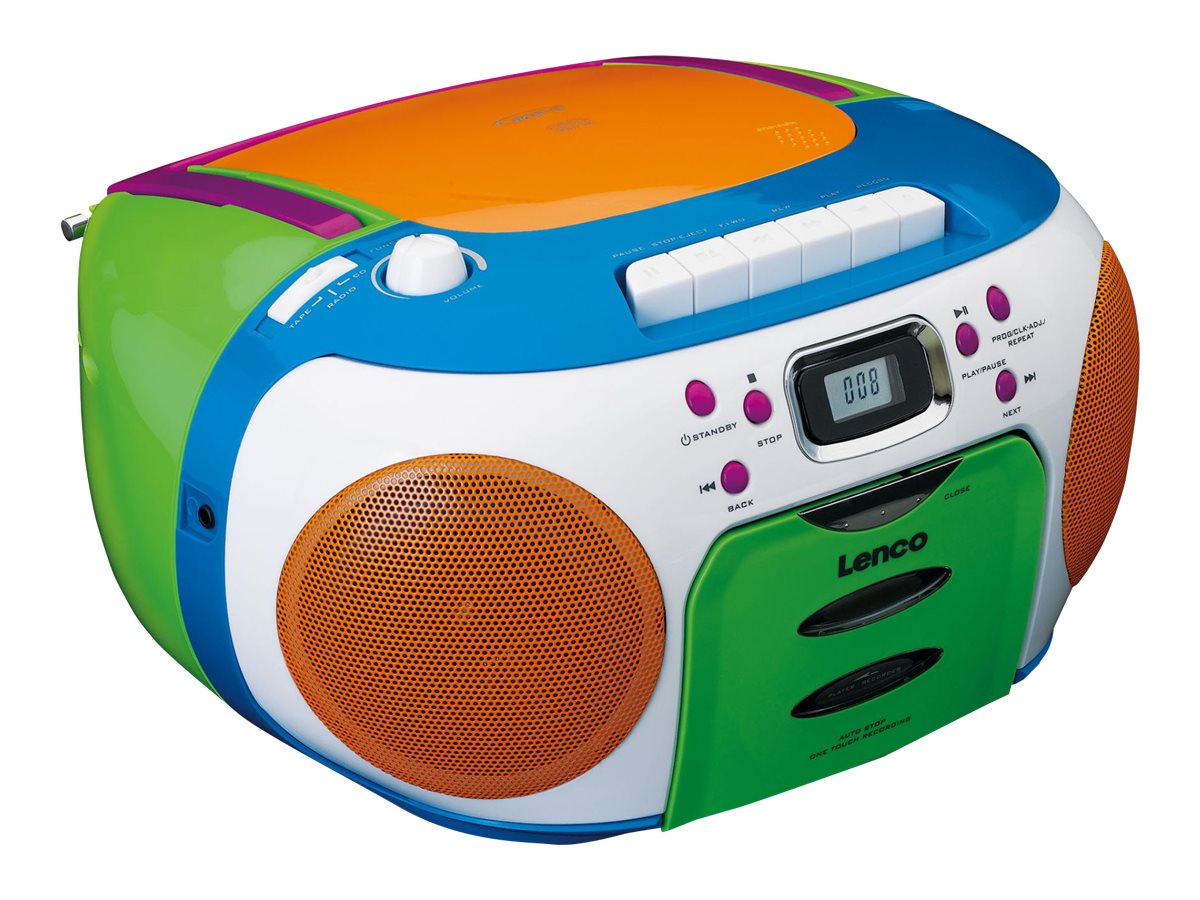 Lenco SCD-971 Boombox Blå Grön Orange Lilla Vit – bild 5