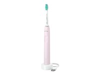 Philips Sonicare 3100 series HX3673 Tandborste Pink Vit
