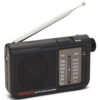 Pocket radio med FM/AM Svart