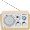 Radio AM/FM Analog inställning AUX-ingång TR-63LW Ljust trä