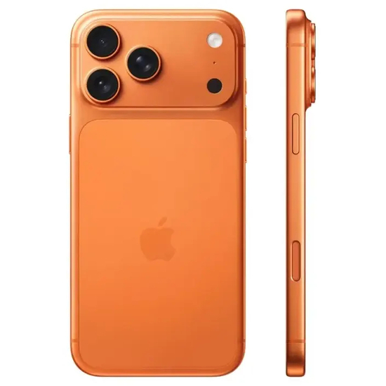 Apple iPhone 17 Pro Max i Orange, alternativ vinkel