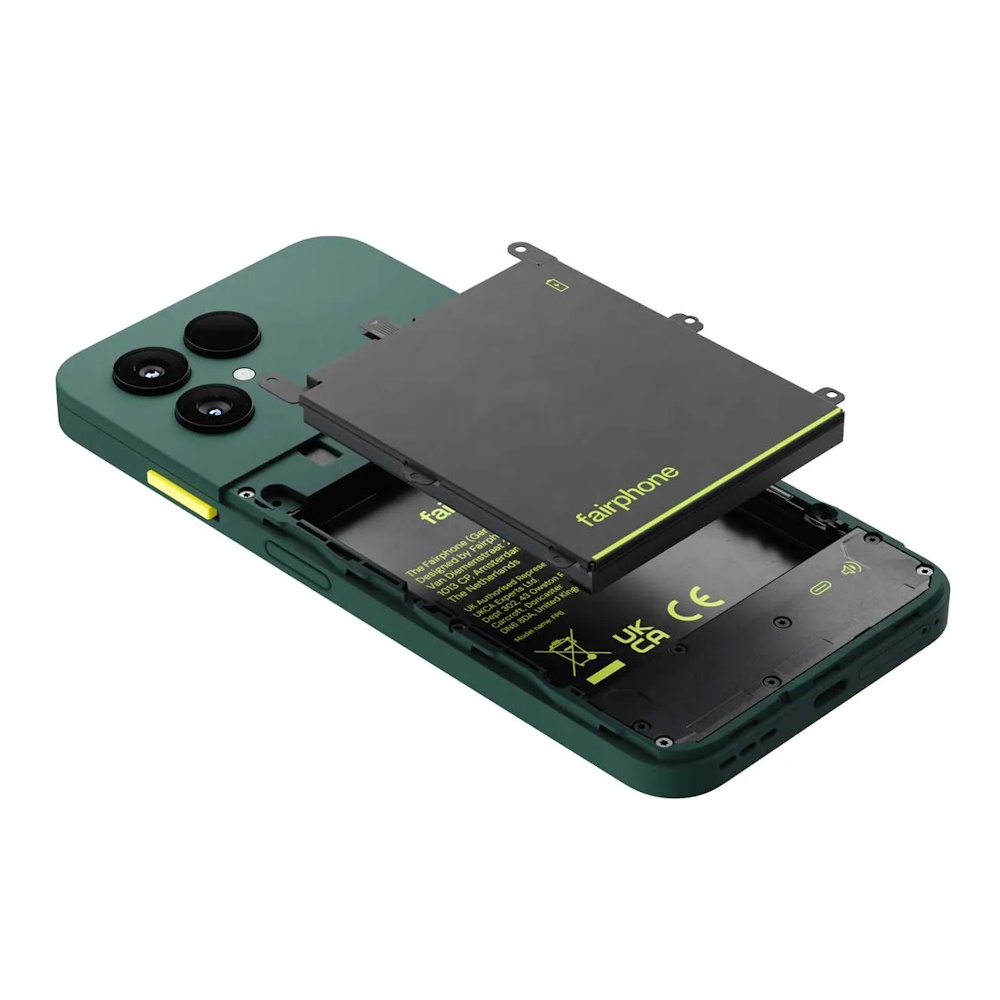 Fairphone (Gen. 6) 5G Smartphone 256 GB RAM 8 GB - Skogsgrön – bild 4