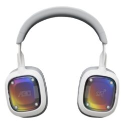 ASTRO Gaming A30 gaming-headset vit – framifrån med öronkåpor