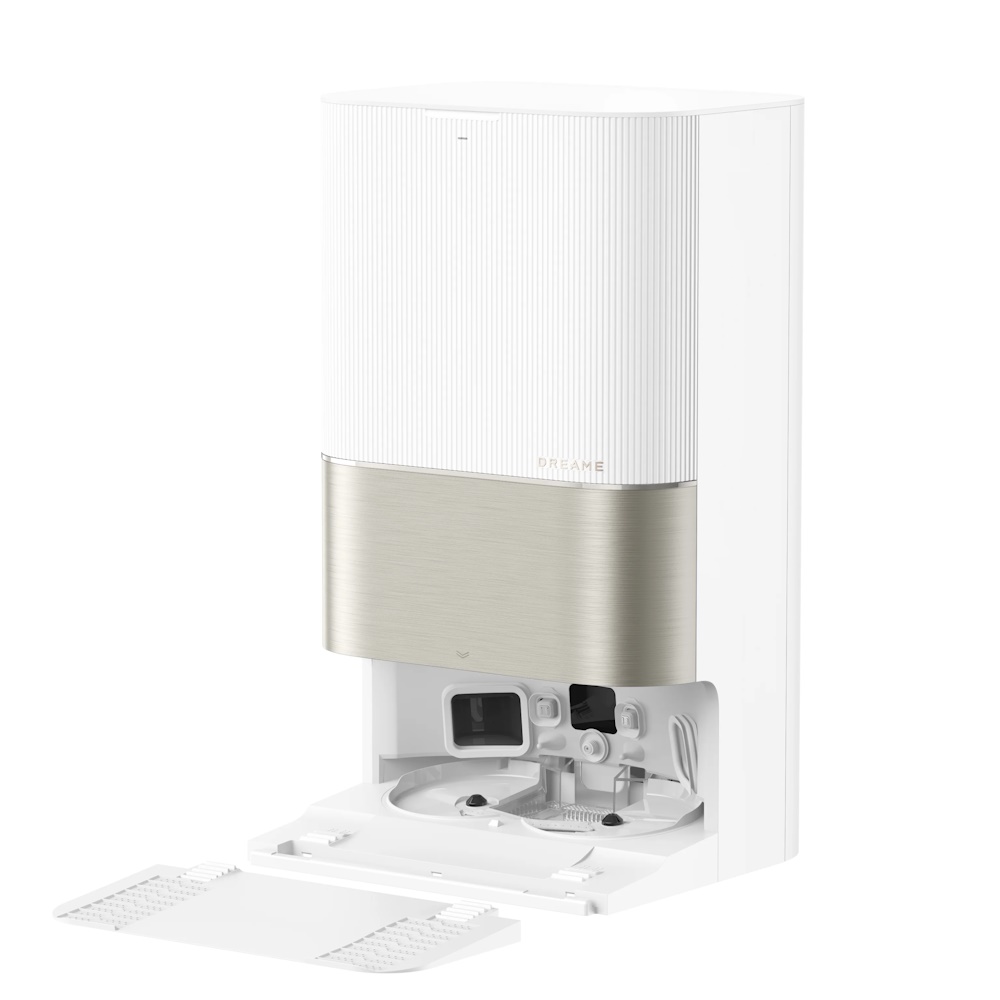 Dreame X50 Ultra Complete robotdammsugare i vitt med moppfunktion – vy 4