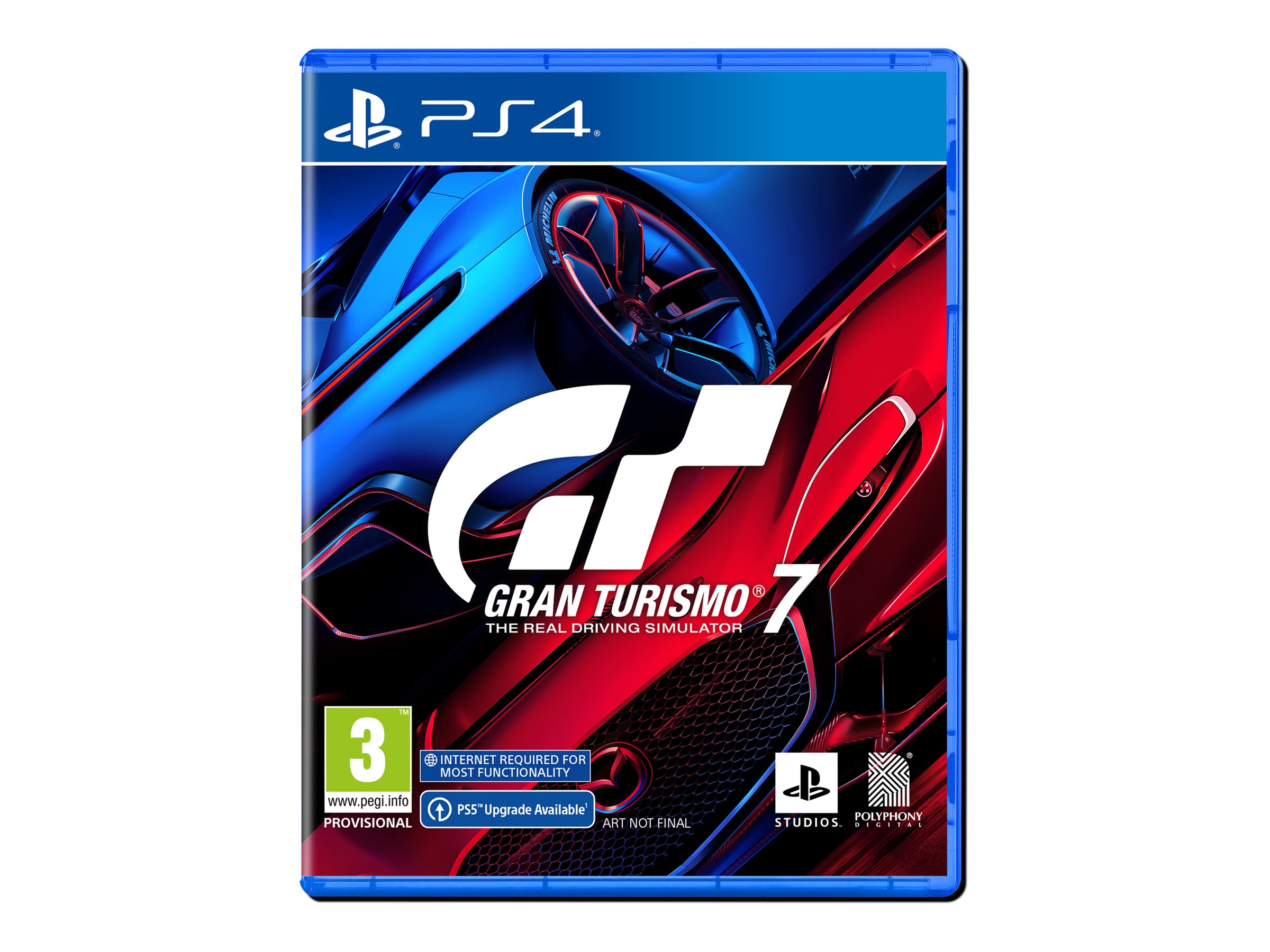 Spelfodral till Gran Turismo 7 för Sony PlayStation 4, framsida