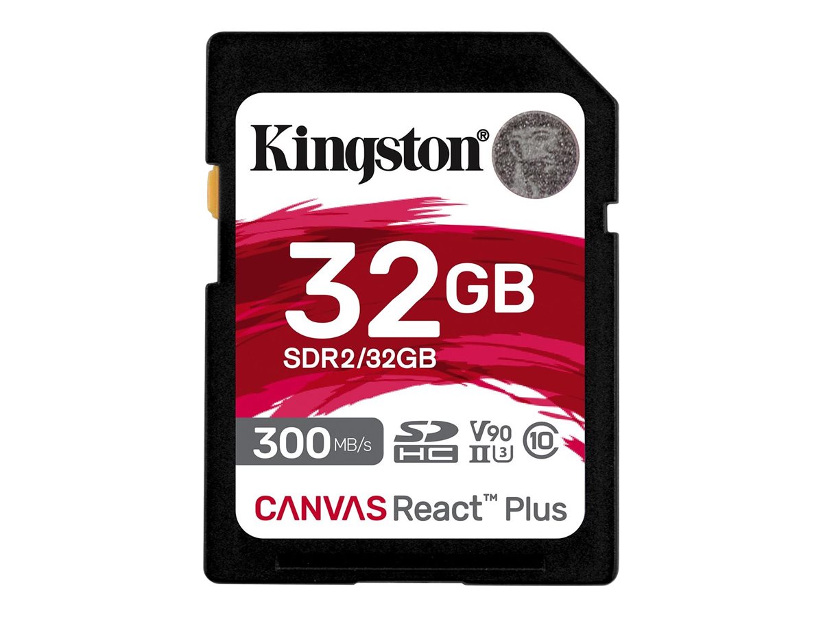 Kingston Canvas React Plus SDXC UHS-II Memory Card 32GB 300MB/s