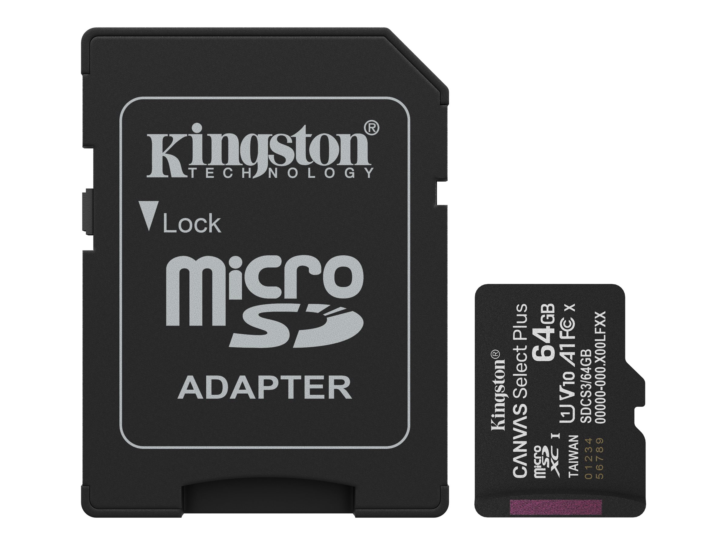 Kingston Canvas Select Plus microSDXC UHS-I Memory Card 64GB 100MB/s