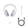 Logitech G G522 med tillbehör: mikrofon, LIGHTSPEED-dongel och USB-C-kabel