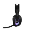 Svart Logitech G522 LIGHTSPEED gaming-headset med LIGHTSYNC RGB sett från sidan