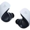 Sony PULSE Explore vita trådlösa in-ear-hörlurar, hörlurarna framifrån