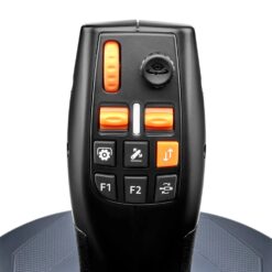 Thrustmaster SimTask FarmStick joystick, knappar och kontroller på handtaget